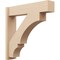 Ekena Millwork 8-in W x 36-in D x 36-in H Balboa Block Rough Cedar Woodgrain TimberThane Outlooker, Primed Tan OUTUR080X36X36BOA44RCPR - alternate 1